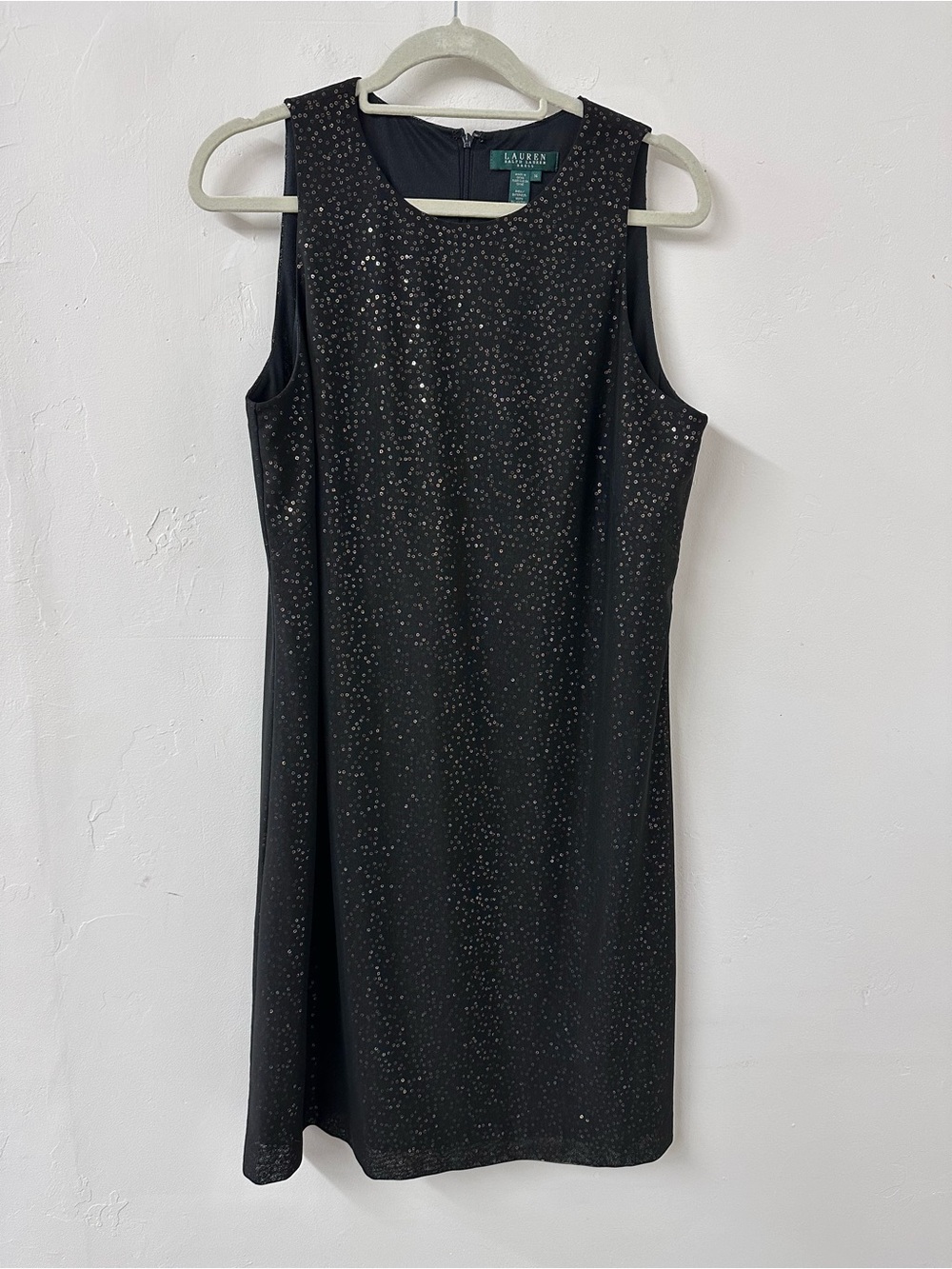 Lauren Ralph Lauren brown gold under Sequin Shift Dress